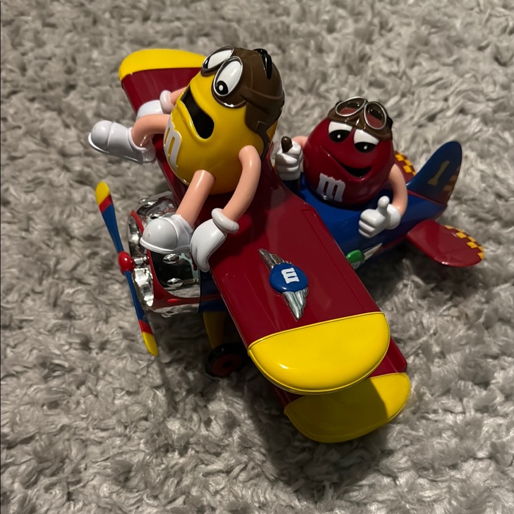 M&M'S Red and Yellow Plane candy dispenser